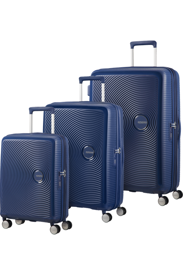 American Tourister Soundbox 3 PC Set A  Midnight Navy