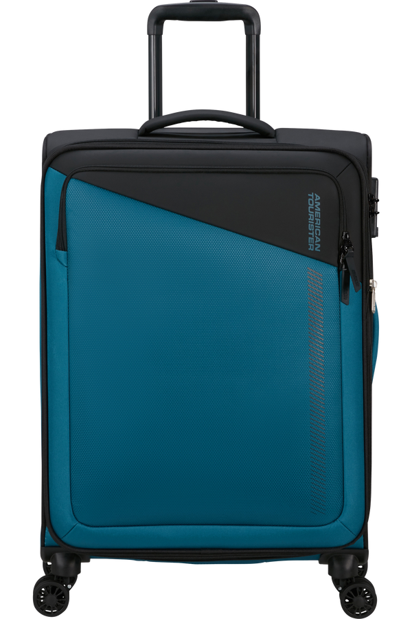 American Tourister Daring Dash Spinner Expandable TSA M  Fekete/Kék